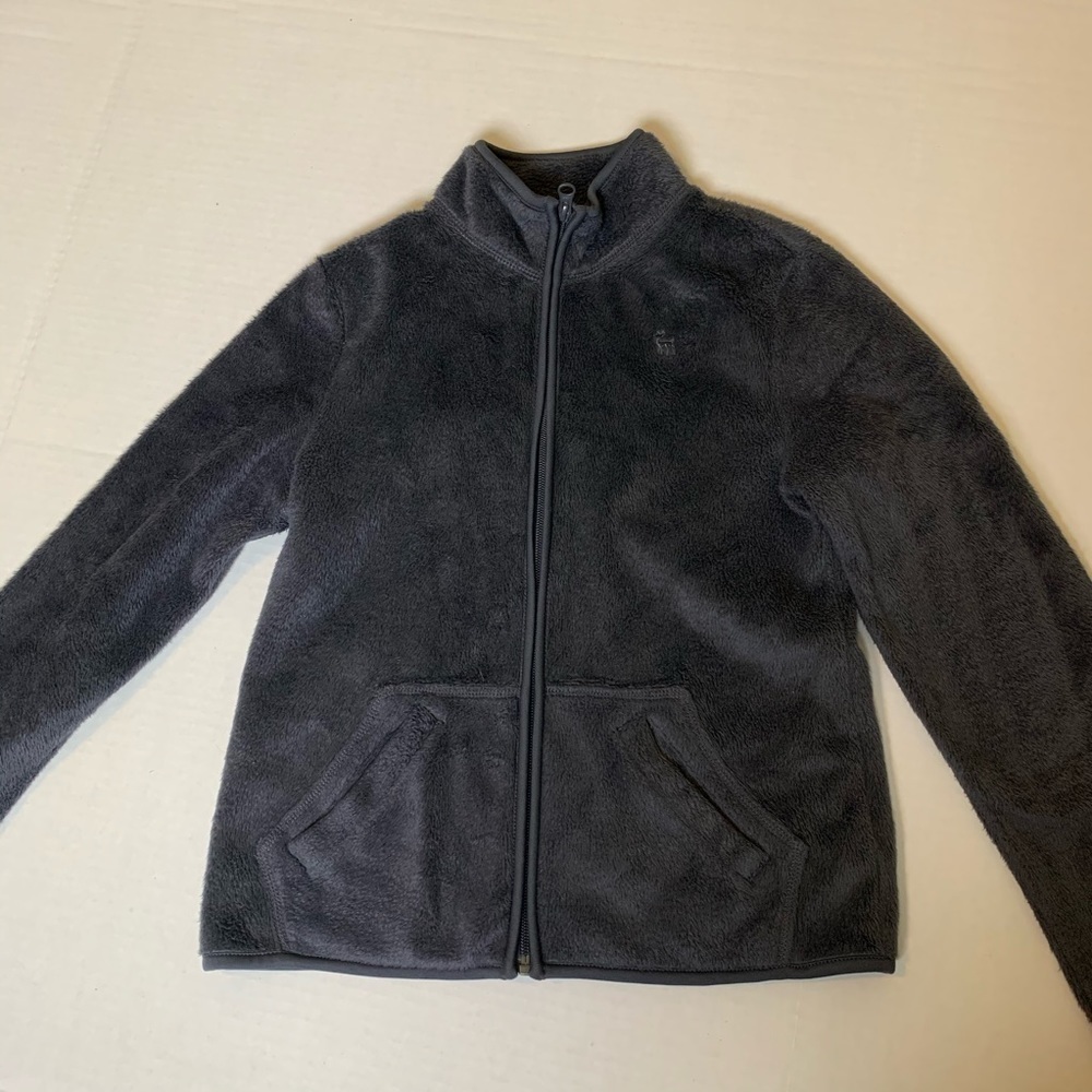 Old Navy Gray Fleece Jacket Kids XL